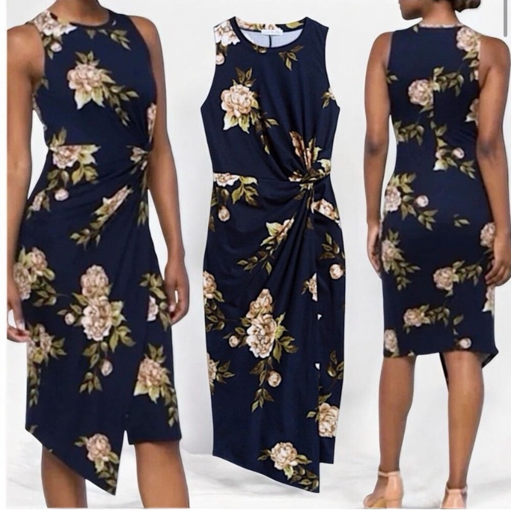 Floral Navy Dress